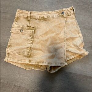 Fashion Nova Tan Skorts Casual Style